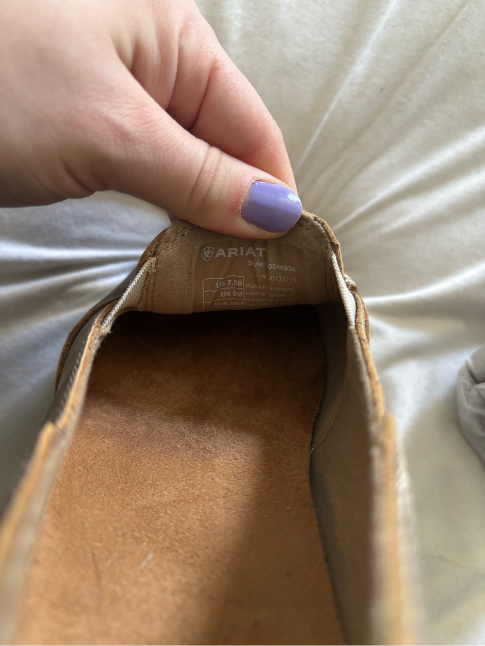 Ariat Women’s Brown Slip-On Moc Loafers - Picture 3 of 4